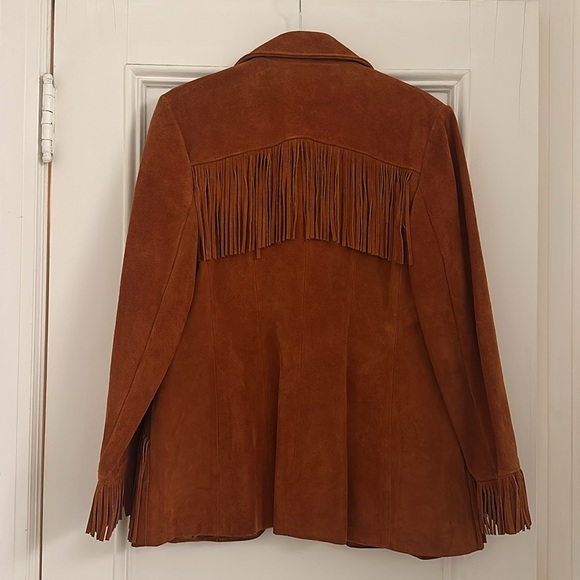 Vintage suede fringe jacket - Picture 3 of 4